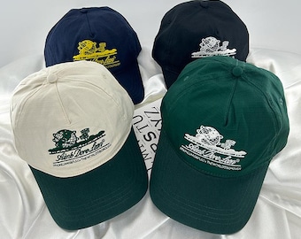 Leon Dore Unisex vintage casual eenvoudige verstelbare baseballpet met gebogen rand*