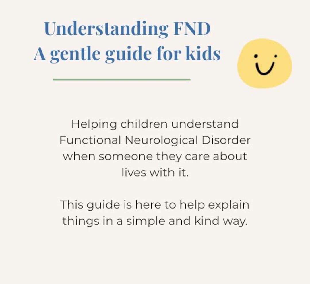 Fnd Help Checklist Understanding FND Workbook for Kids | Gentle Health Guide (printable ...