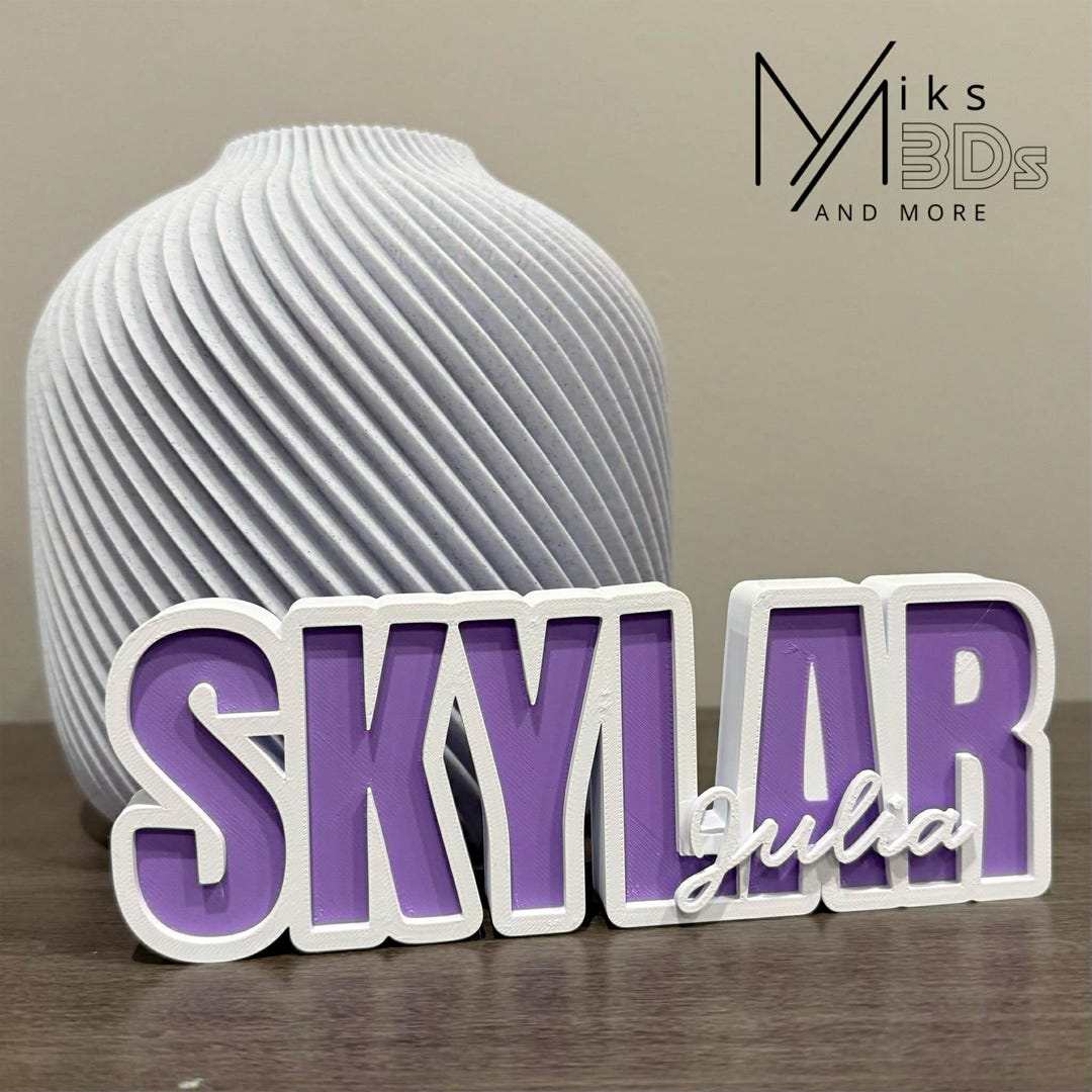 Custom 3d-printed Name Display - Etsy