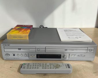 Odtwarzacz DVD VHS Combo Sony SLV-D500P, przetestowany pod kątem Hi-Fi, z pilotem i nową taśmą
