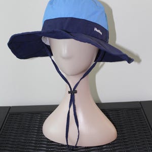 Blue Lightweight Foldable Sun Hat for Women & Youth 13+ | Wide Wire-Supported Brim | Packable Outdoor Hat