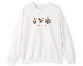 Peace Love Fall PNG Shirt | Autumn Vibes Graphic Tee | Cozy Seasonal Apparel