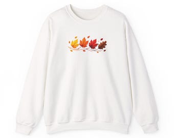 Autumn Leaves Border PNG Fall Apparel | Cozy Season Graphic Tee