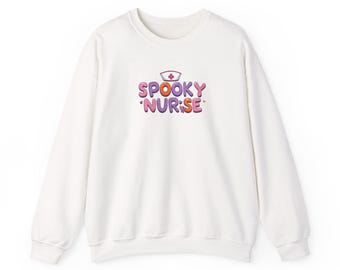Spooky Nurse Halloween Shirt | Cute Ghost Nurse Apparel | Medical Halloween Tee