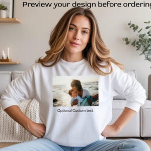 Custom fotoshirt, gepersonaliseerd T-shirt, custom foto tshirt, kinderfotoshirt, familiefoto T-shirt, logo afbeelding shirts, custom afbeelding shirt