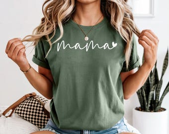 Mama Comfort Colors Shirt, 100% Cotton Garment-Dyed Tee