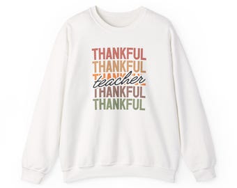Thankful Teacher Halloween Shirt | Fall Teacher Apparel | Autumn Gift Tee