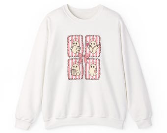 Preppy Pink Ghost Nurse Halloween PNG | Cute Spooky Medical Shirt Tee