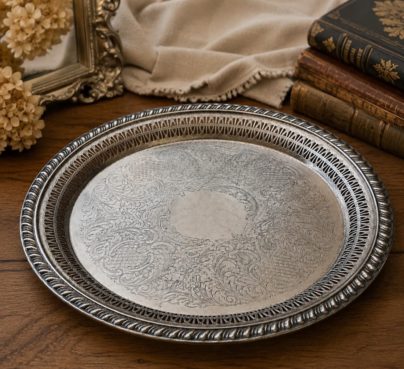 Leonard Silverplate Tray - Etsy