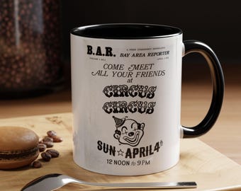 Bay Area Reporter premiere issue 1971 | Accent Coffee Mug (11oz, 15oz)
