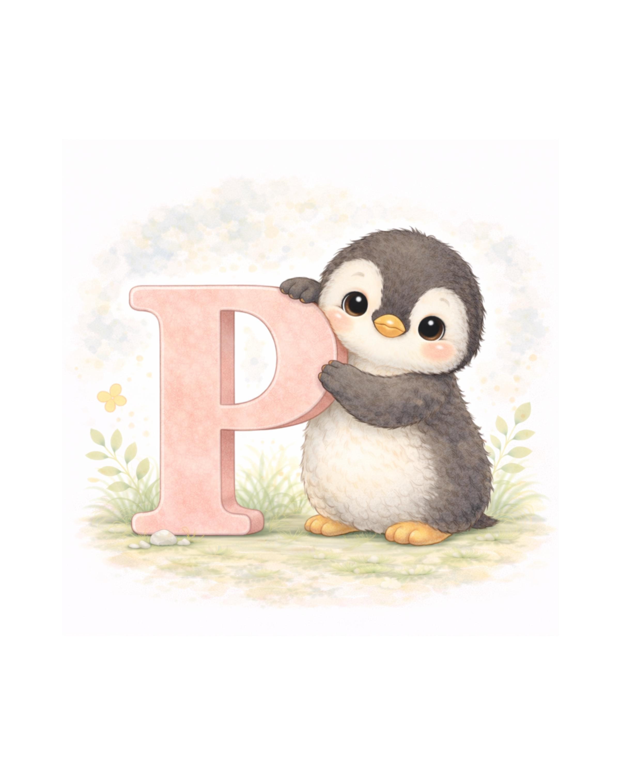 Animal Alphabet M-R Printable Set, Nursery Wall Art, Kids Learning ...