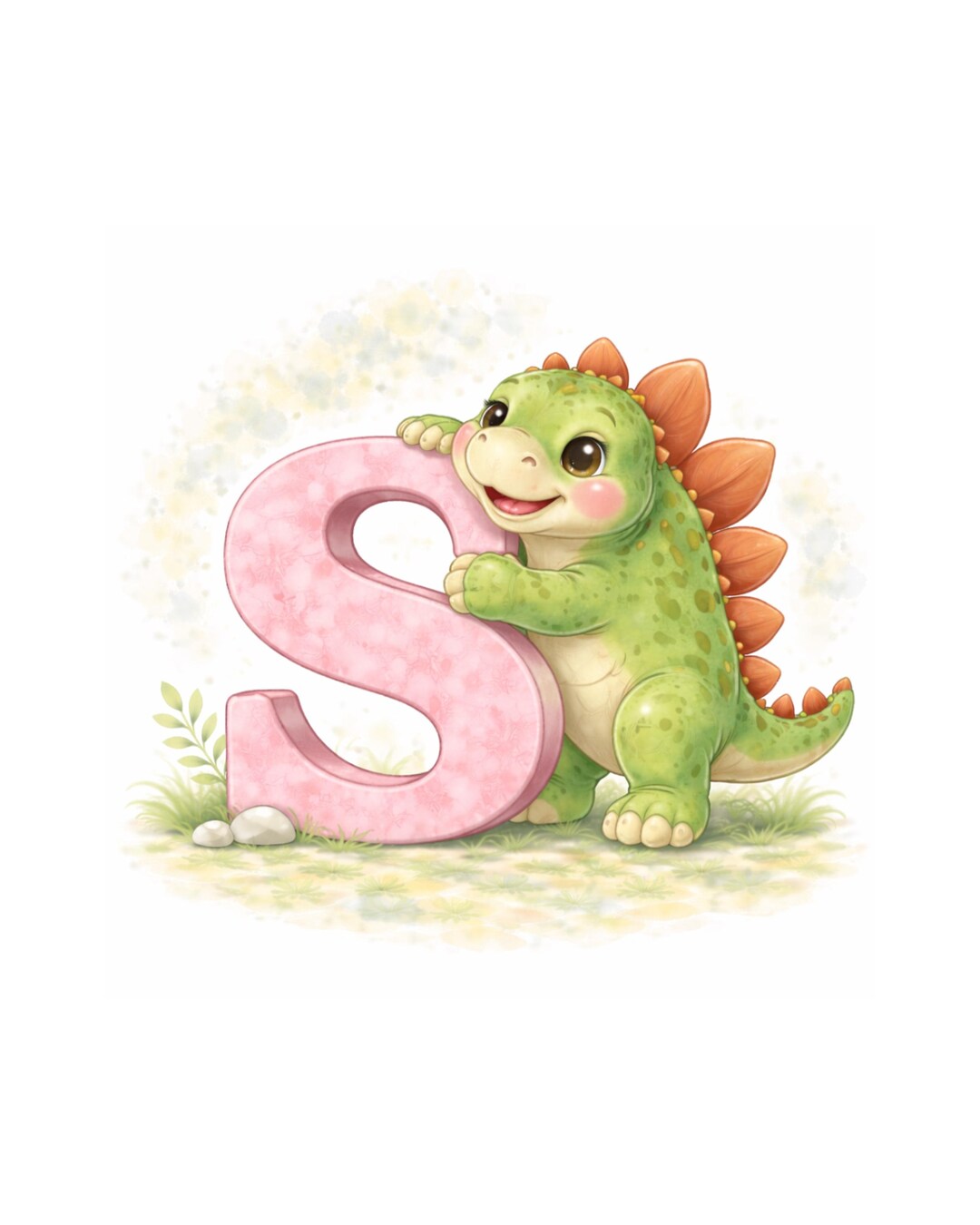 Dinosaur Alphabet Printable S-X, Kids ABC Learning, Nursery Wall Art ...