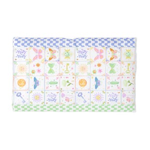 Y2K Patchwork Pillowcase | Cute Trinket Aesthetic Bedding | Pastel Kawaii Pillow Cover | Whimsical Room Decor