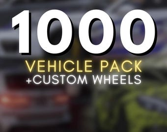 FiveM Mega Fahrzeugpaket - 1000+ Add-On Autos, Bikes, Räder (vMenu Ready)