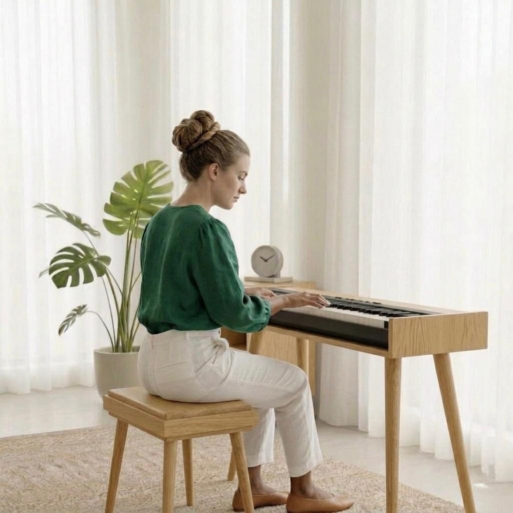 Key Board Mdf Modern MDF Keyboard Stand Für Digital Piano & MIDI Keyboard ...