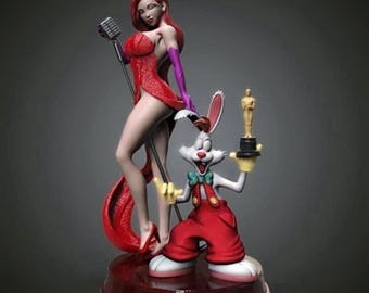 Jessica Rabbit Style Model STL File for 3D Printing - Etsy