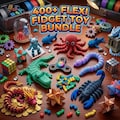 400+ Anti-Stress Flexi Fidget Toys \u2013 Ultimate 3D Printable STL & 3MF Bundle