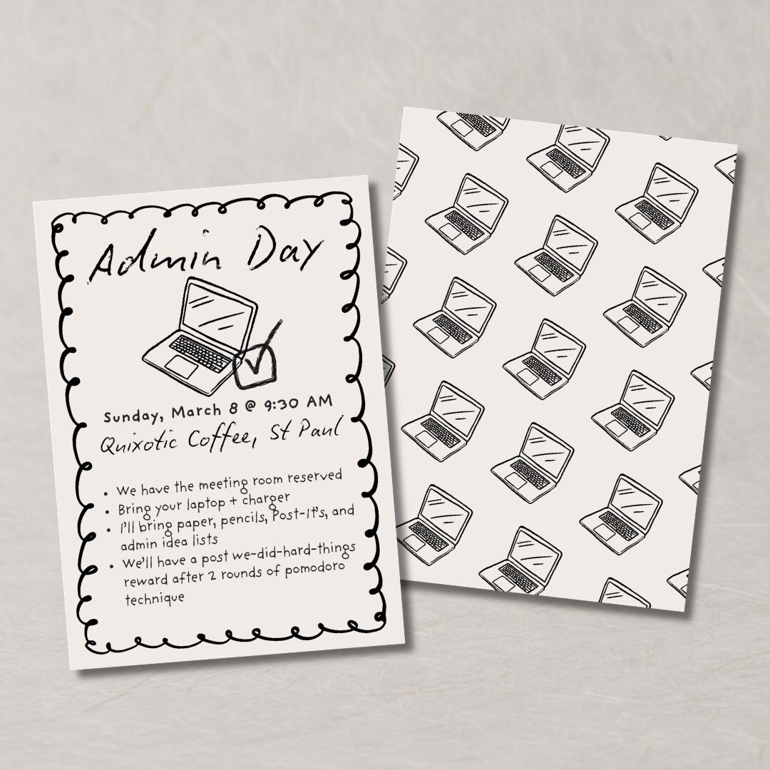 Life Administrative Day for the Girls Invite, Slay Day Party, Secretary ...