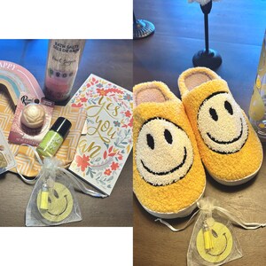 Smiley Face Gift Set Smiley Face Slippers Slippers Gift Basket Smiley ...
