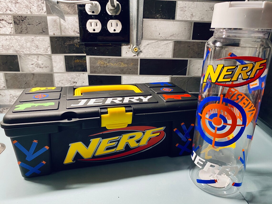 Personalized Toy Gun Storage Boys Armory Case Toy Bullet Etsy