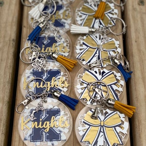 Personalized Cheer Keychain/Zipper Pull - Personalized Cheer Squad Gift - Team Gift - Custom Keychain
