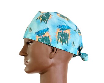 Boy Band Scrub Cap, Men&#39;s Scrub Hat, Music Surgical Cap, Pop Culture Scrub Hat, 90&#39;s Scrub Cap, Anesthesiology Cap