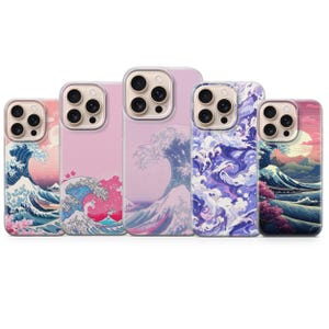 Sakura Phone case Japanese Great Wave cover fit for Samsung S26 S25 S24 S23 S22 Plus Ultra FE S10 Galaxy Note 20 A16 A17 A57 A56 A16 A25 A05