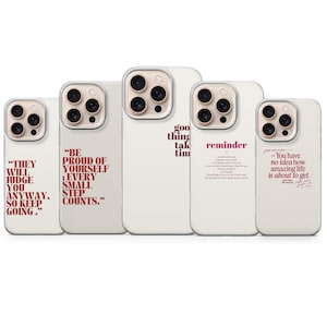 Capa para celular com frase inspiradora e otimista – Compatível com iPhone 17, 16, 15, 14, 13, 12 | Samsung S25, S24, S23, S22, A16, A56 | Pixel 10, 9 Pro