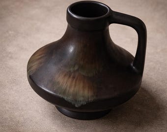 Steinkeramik Ceramic Vase, German Studio Decor, Mid Century Sculptural Wabi Sabi Japandi Boho Pottery