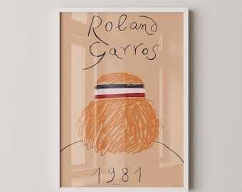 Roland Garros 1981 Poster – French Open Tenniskunst