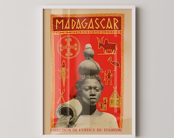 Madagaskar Poster | Afrikanische Reisewandkunst