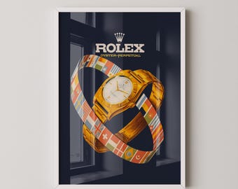 Rolex Oyster Poster | Luxury Watch Wall Art