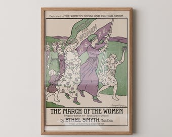 Feministisches Vintage Poster - Frauen Kunstdruck