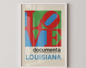"Vintage Love ""Louisiana"" Poster - European Druck."