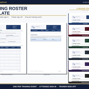 GMP Document Templates Word | Policy, Work Instruction and SOP Writing Templates | Training Roster | Fda 21 cfr 820 Iso 13485 | 6 Colors image 3