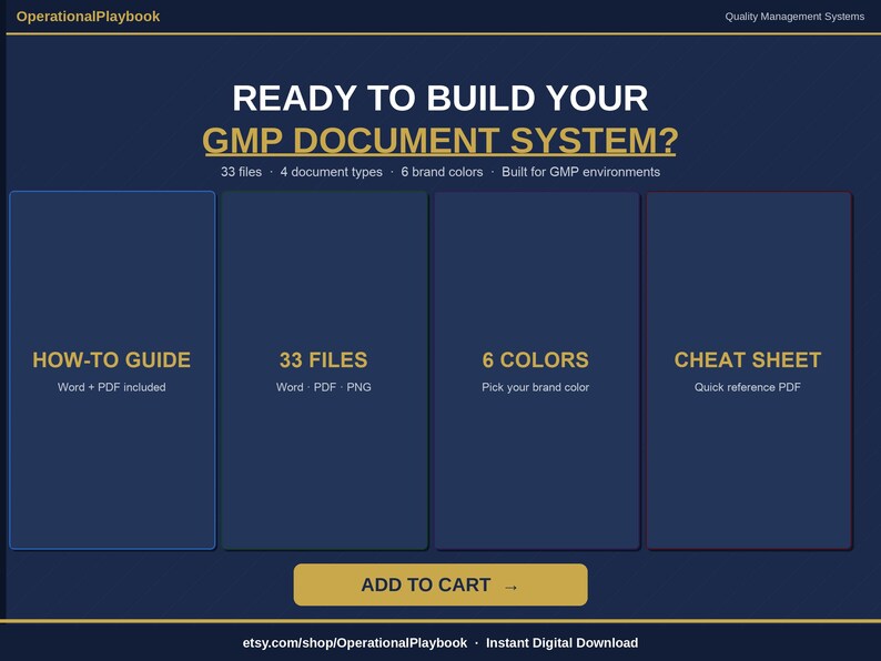 GMP Document Templates Word | Policy, Work Instruction and SOP Writing Templates | Training Roster | Fda 21 cfr 820 Iso 13485 | 6 Colors image 20