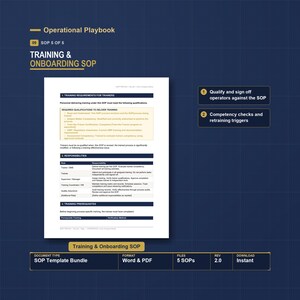 SOP-sjabloonbundel | 5 standaardwerkproceduresjablonen voor de productie | Bewerkbaar Word, wit label | ISO 13485-werkinstructies afbeelding 9