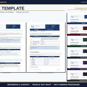 GMP Document Templates Word | Policy, Work Instruction and SOP Writing Templates | Training Roster | Fda 21 cfr 820 Iso 13485 | 6 Colors image 4