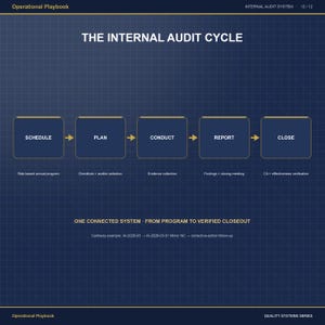 Internal Audit System Template | ISO 9001 Audit Program Tracker, Checklist Builder, Audit Plan, Report Forms & Training Deck image 12