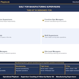 Employee Coaching Form and Follow Up Tracker | Coaching Notes Template for Supervisors | Manufacturing Coaching Log Excel Template image 2