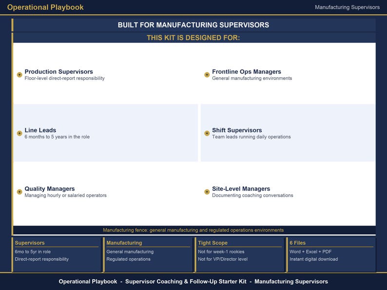 Employee Coaching Form and Follow Up Tracker | Coaching Notes Template for Supervisors | Manufacturing Coaching Log Excel Template image 2