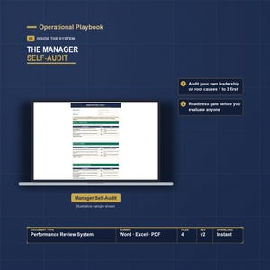 Employee Performance Review Template Excel | Employee Evaluation Form with Root Cause Model | Manufacturing Appraisal Kit, Training Deck image 5