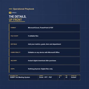 Daily Visual Management Board Excel Template | SQDIP Board, Tier Meeting Agenda, KPI Tracker | Lean Manufacturing Daily Management System image 13