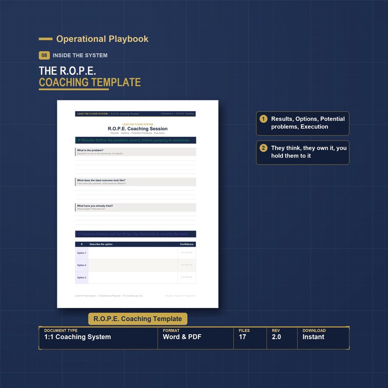 Employee Coaching and 1:1 Meeting Template Bundle | Performance Management Tools for Manufacturing Supervisors | Lead the Floor System image 8