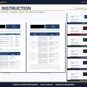 GMP Document Templates Word | Policy, Work Instruction and SOP Writing Templates | Training Roster | Fda 21 cfr 820 Iso 13485 | 6 Colors image 7
