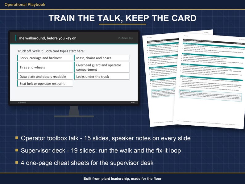 Warehouse Safety Inspection System | Forklift Pre Shift Checklist, Safety Walk, Rack Damage Log, Corrective Action Tracker | Excel Sheets image 7