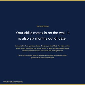 Skills Matrix Excel Template | Employee Training Matrix and Competency Tracker | Skills Gap Log for Manufacturing | Google Sheets image 3