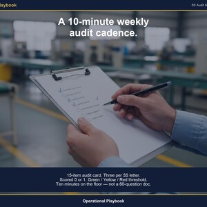 5S Audit Checklist Excel Template | 5S Checklist for Manufacturing with Scoring and Red Tag Log | Lean 5S Audit Template | Google Sheets image 3