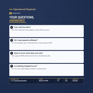 Employee Coaching and 1:1 Meeting Template Bundle | Performance Management Tools for Manufacturing Supervisors | Lead the Floor System image 12