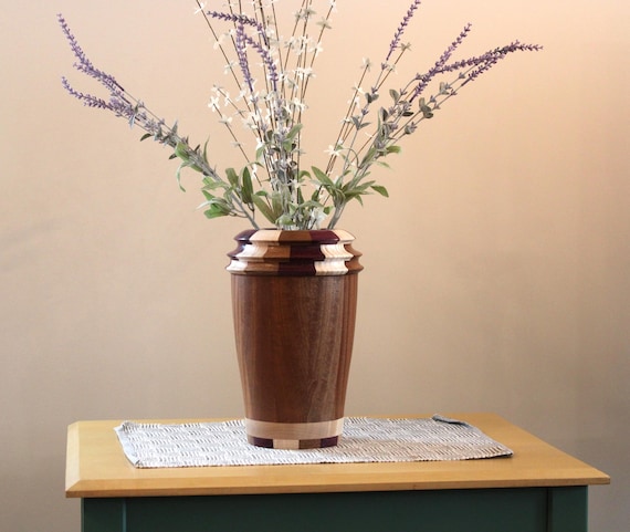 Hard wood Turned Flower Vase